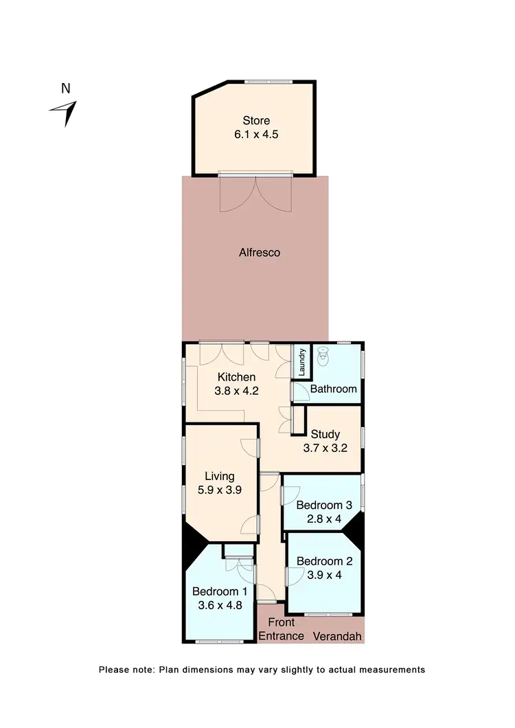 Floorplan of Homely house listing, 320 Barkly Street, Golden Point VIC 3350