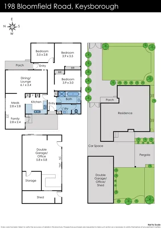 Floorplan of Homely house listing, 198 Bloomfield Road, Keysborough VIC 3173