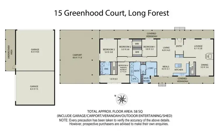 Floorplan of Homely house listing, 15 Greenhood Court, Long Forest VIC 3340