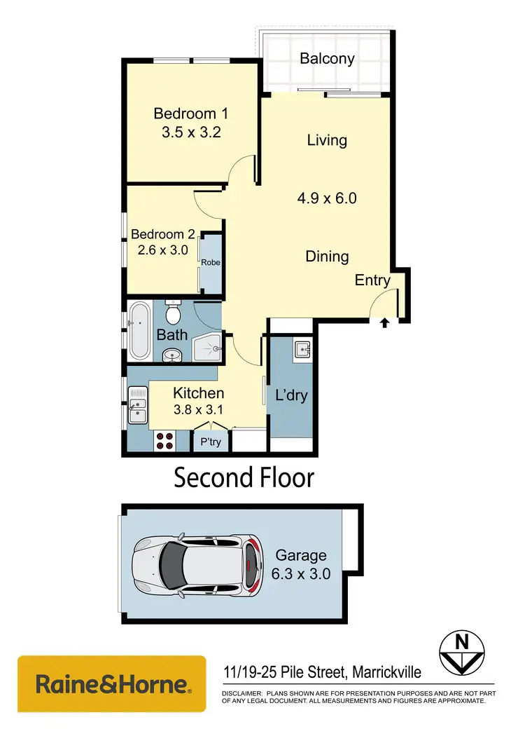 Floorplan of Homely apartment listing, 11/19-25 Pile Street, Marrickville NSW 2204
