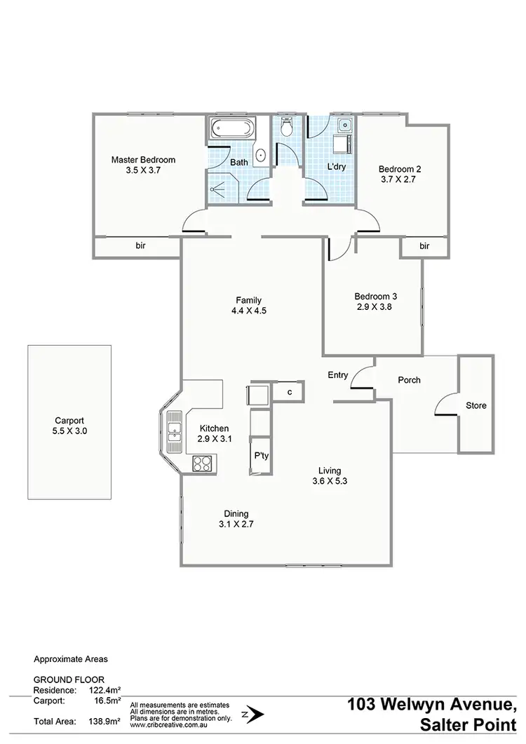 Floorplan of Homely house listing, 103 Welwyn Avenue, Salter Point WA 6152