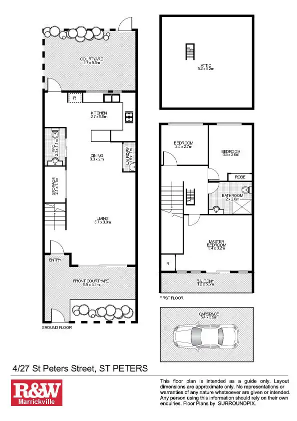 Floorplan of Homely house listing, 4/27 St Peters Street, St Peters NSW 2044