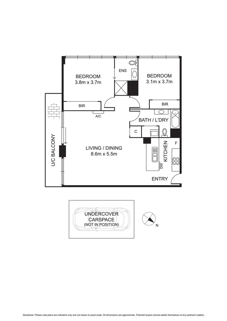 Floorplan of Homely apartment listing, 137/88 Kavanagh Street, Southbank VIC 3006