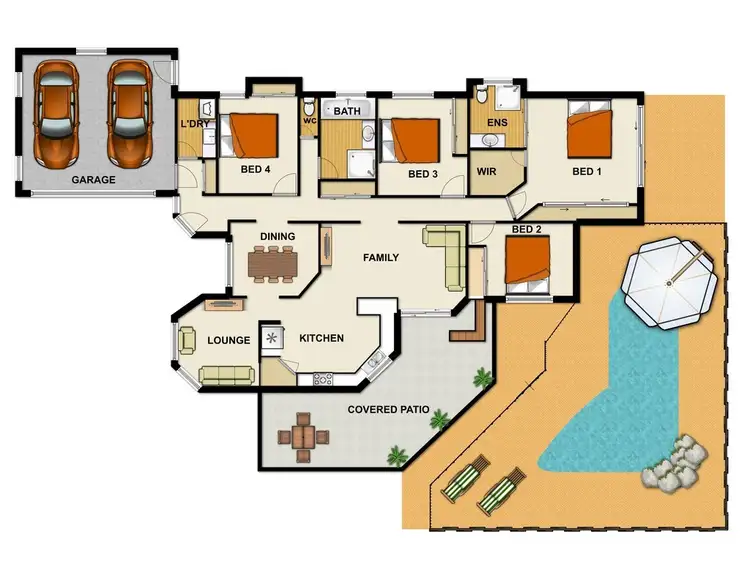 Floorplan of Homely house listing, 15 Crozier Cres, Meadowbrook QLD 4131
