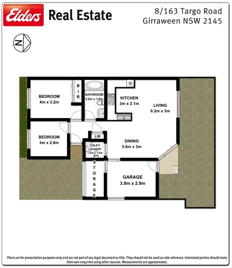 Floorplan of Homely villa listing, 8/163 Targo Road, Girraween NSW 2145