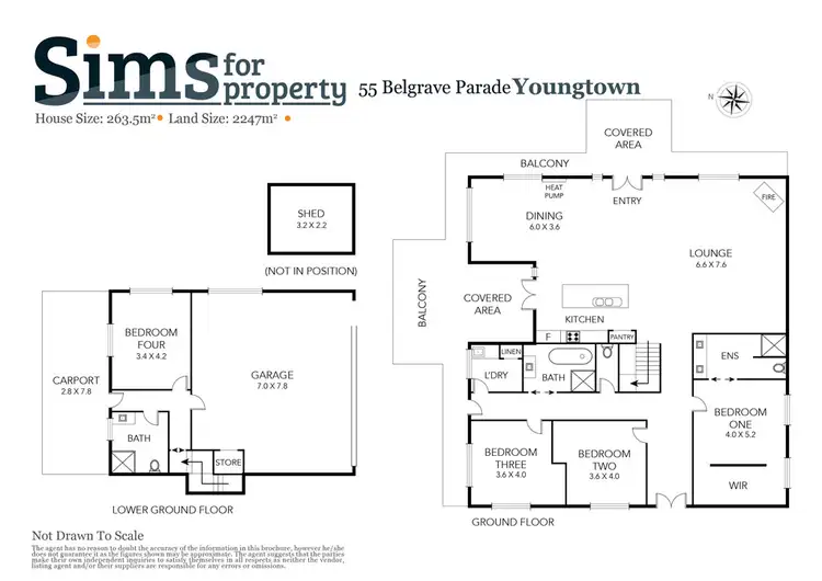 Floorplan of Homely house listing, 55 Belgrave Parade, Youngtown TAS 7249