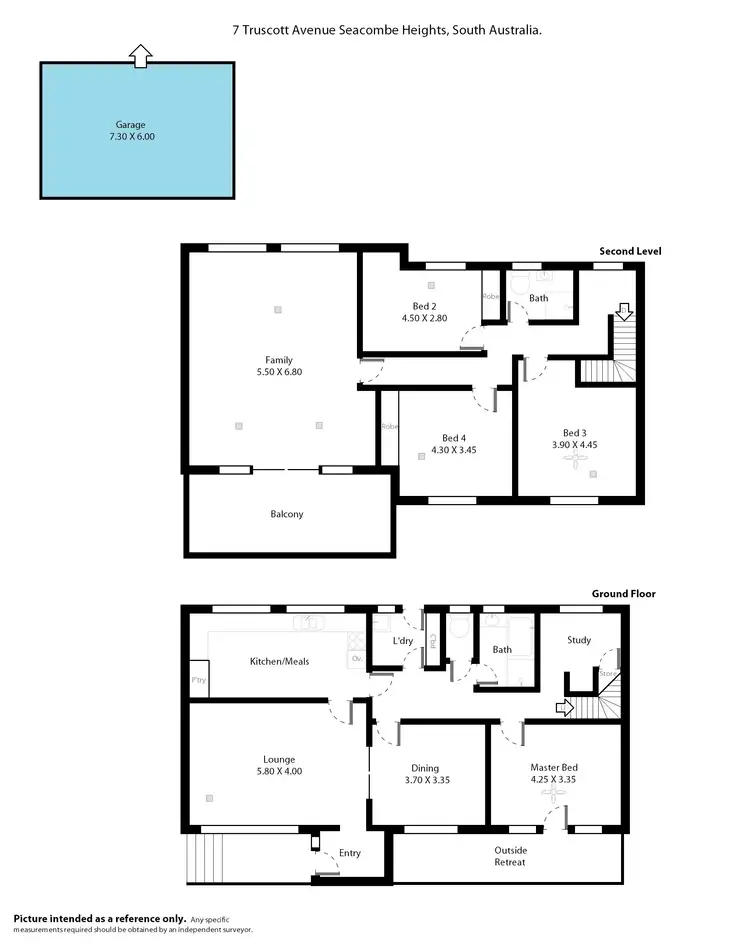 Floorplan of Homely house listing, 7 Truscott Avenue, Seacombe Heights SA 5047