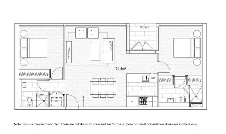 Floorplan of Homely apartment listing, B316/8 Grosvenor St, Abbotsford VIC 3067