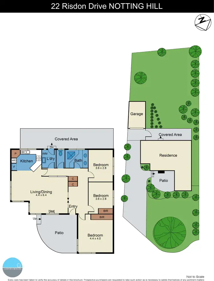 Floorplan of Homely house listing, 22 Risdon Drive, Notting Hill VIC 3168