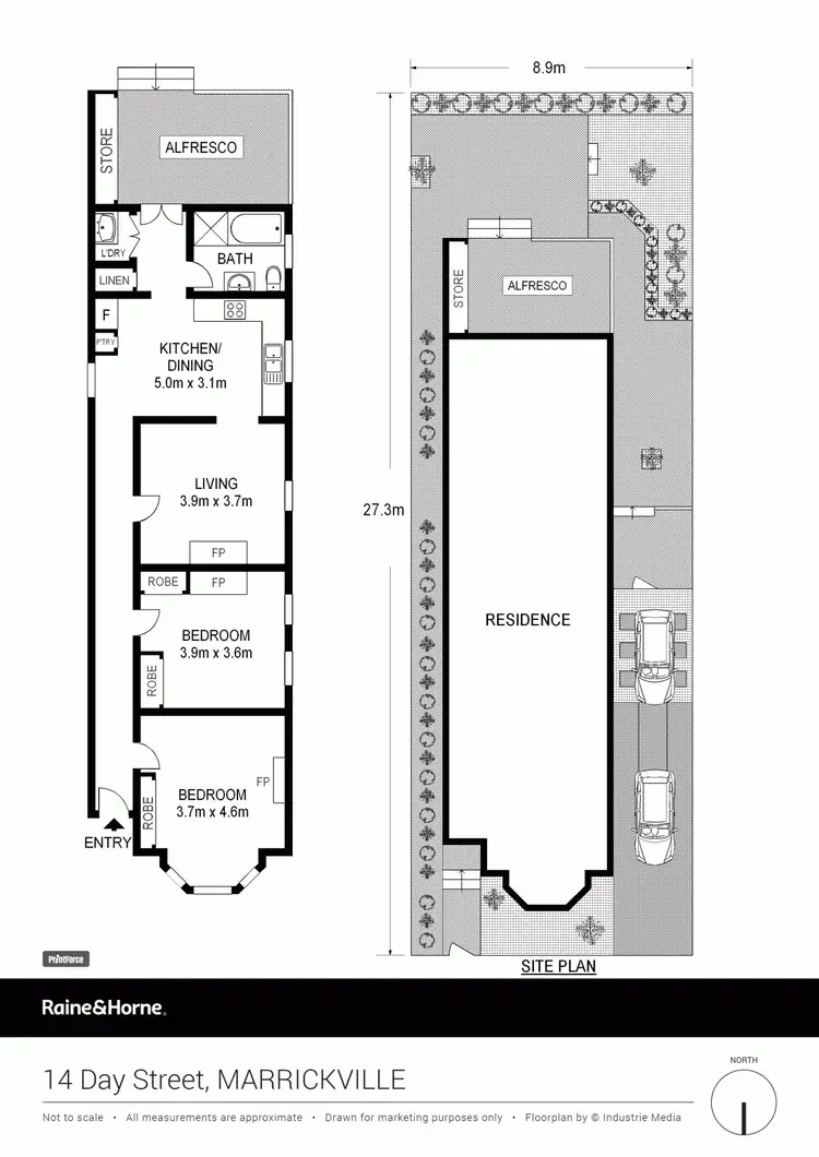Floorplan of Homely house listing, 14 Day Street, Marrickville NSW 2204