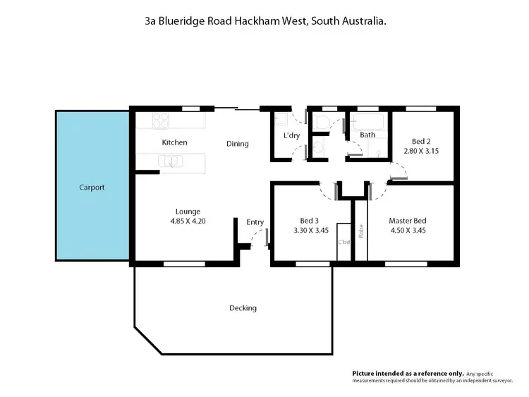 Floorplan of Homely house listing, 3a Blueridge Road, Hackham West SA 5163