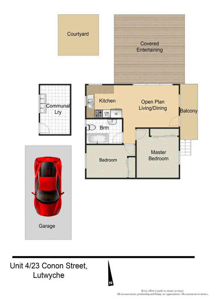 Floorplan of Homely unit listing, 4/23 Conon Street, Lutwyche QLD 4030