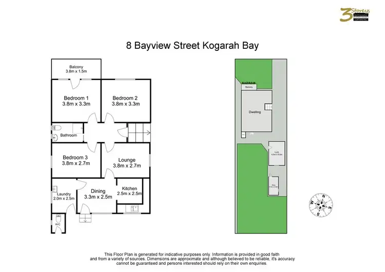 Floorplan of Homely house listing, 8 Bayview Street, Kogarah Bay NSW 2217