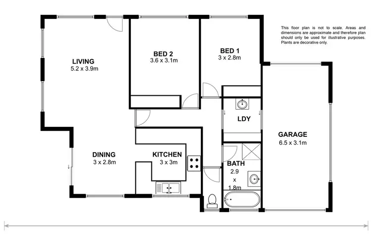 Floorplan of Homely unit listing, 2/4 Roslyn Court, Brighton TAS 7030