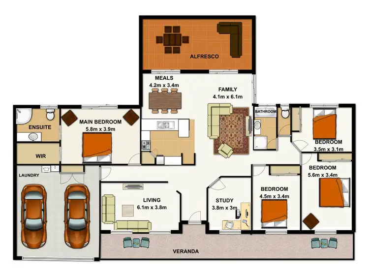 Floorplan of Homely house listing, 23 Strezlecki Pl, Drewvale QLD 4116