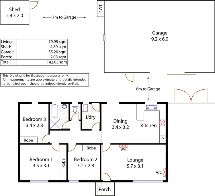 Floorplan of Homely house listing, 16 Barton Crescent, Burton SA 5110