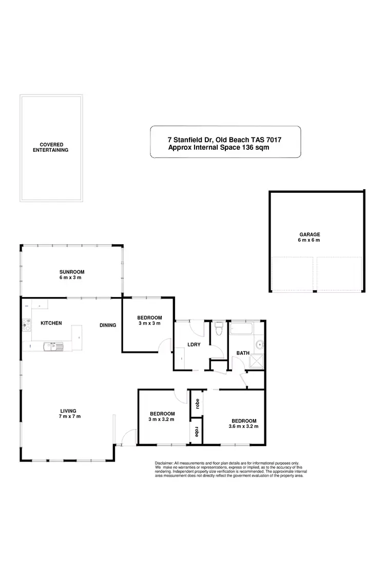 Floorplan of Homely house listing, 7 Stanfield Drive, Old Beach TAS 7017