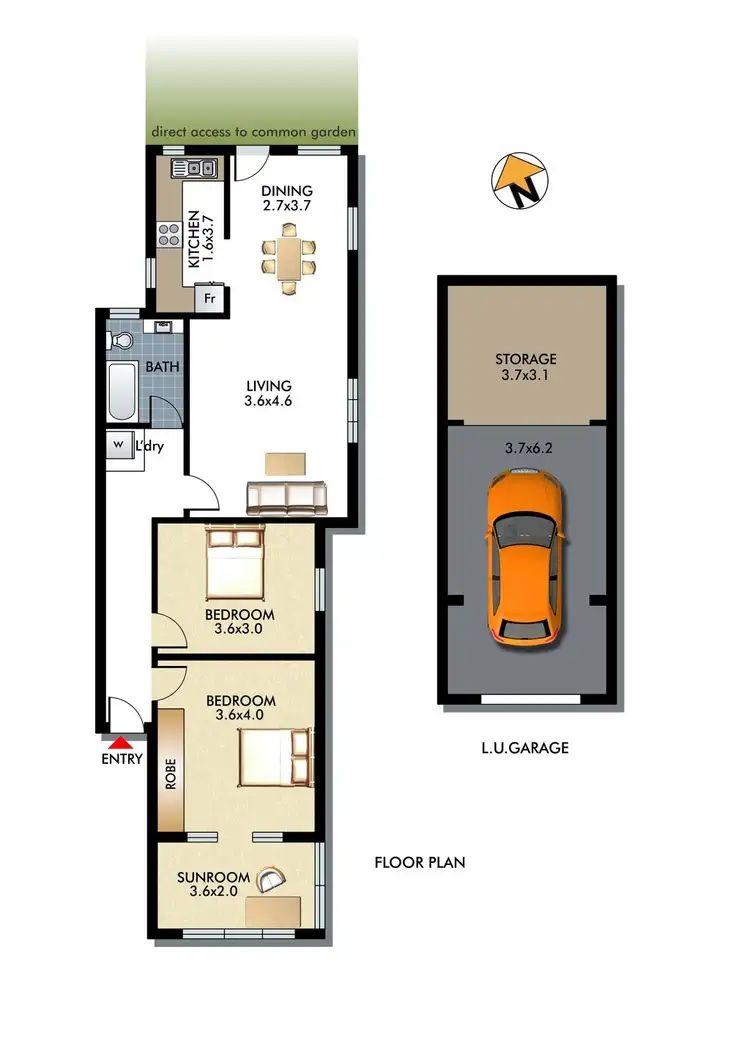 Floorplan of Homely apartment listing, 2/16 Ramsgate Avenue, Bondi Beach NSW 2026