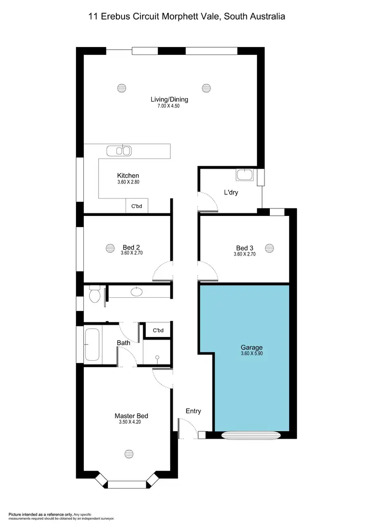 Floorplan of Homely house listing, 11 Erebus Circuit, Morphett Vale SA 5162