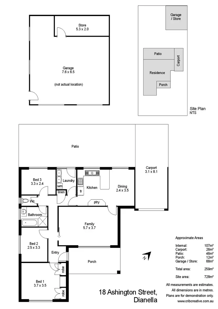 Floorplan of Homely house listing, 18 Ashington Street, Dianella WA 6059