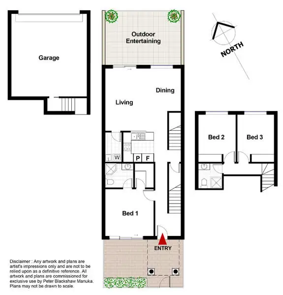 Floorplan of Homely townhouse listing, 11/6 Doeberl Place, Karabar NSW 2620