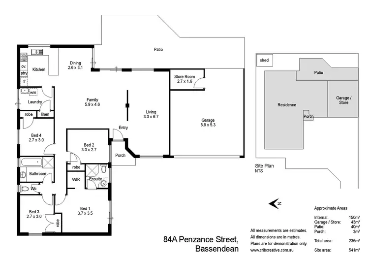 Floorplan of Homely house listing, 84a Penzance Street, Bassendean WA 6054
