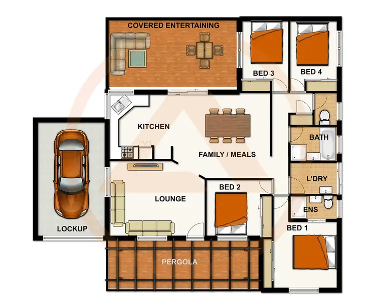 Floorplan of Homely house listing, 76 BOTTLEBRUSH DRIVE, Regents Park QLD 4118