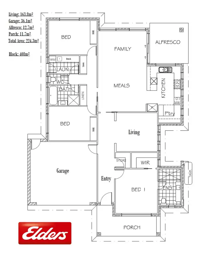 Floorplan of Homely house listing, 19 Griffiths Link, Googong NSW 2620