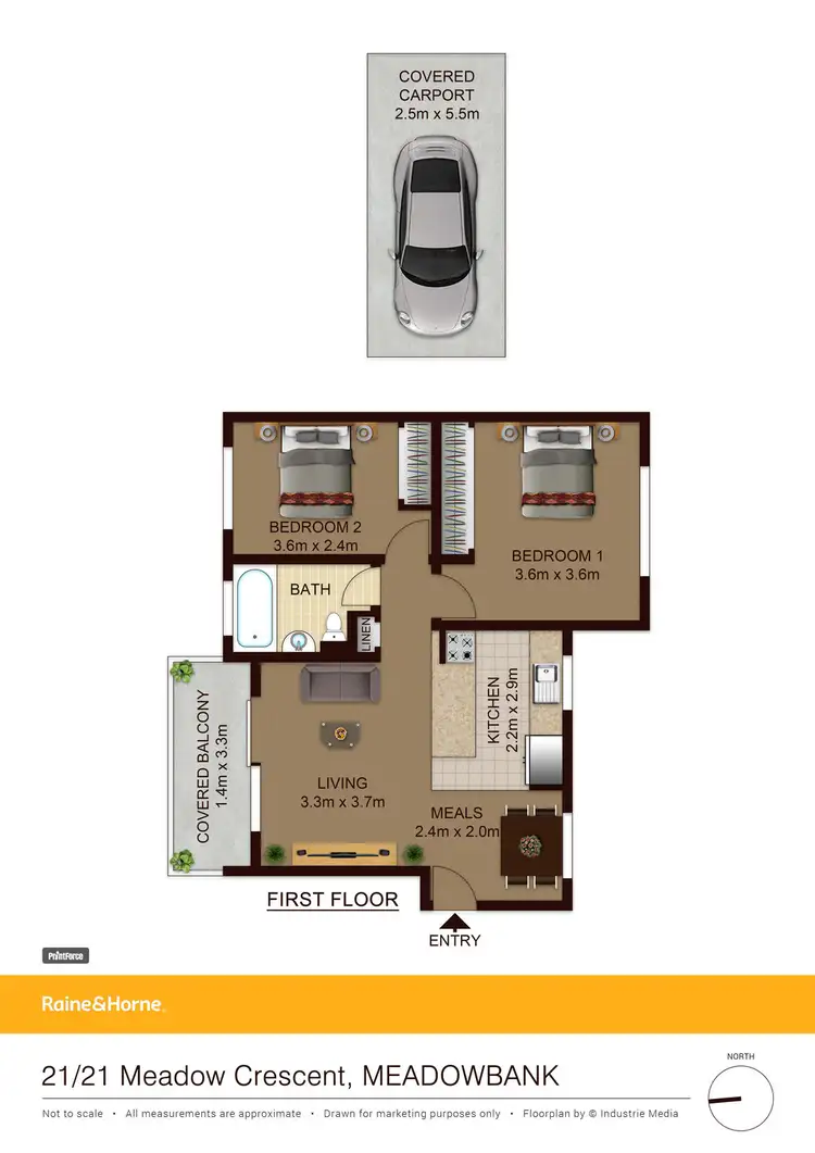 Floorplan of Homely apartment listing, 21/21 Meadow Crescent, Meadowbank NSW 2114