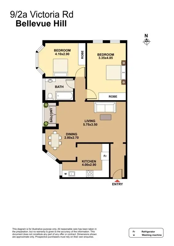Floorplan of Homely apartment listing, 9/2A Victoria Road, Bellevue Hill NSW 2023