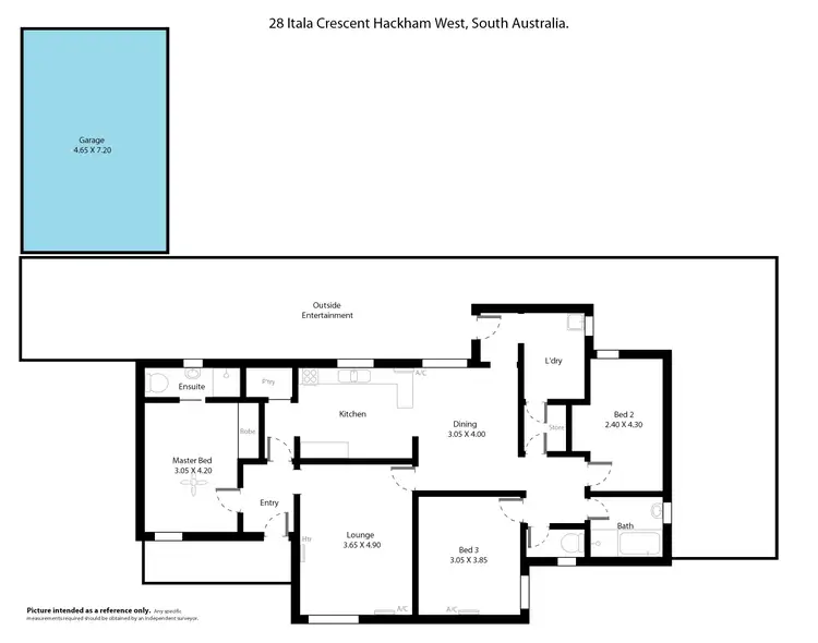 Floorplan of Homely house listing, 28 Itala Crescent, Hackham West SA 5163
