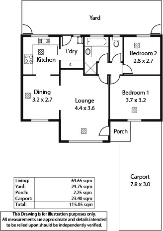 Floorplan of Homely unit listing, 6/7 Galway Avenue, Collinswood SA 5081