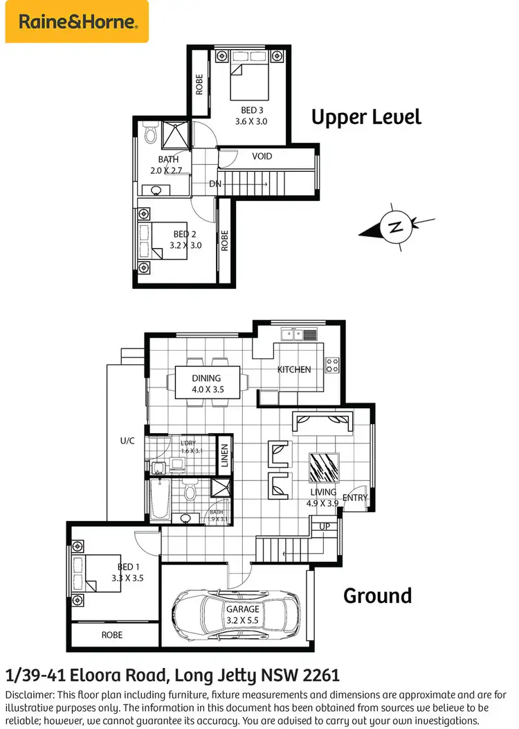 Floorplan of Homely townhouse listing, 1/39-41 Eloora Road, Long Jetty NSW 2261