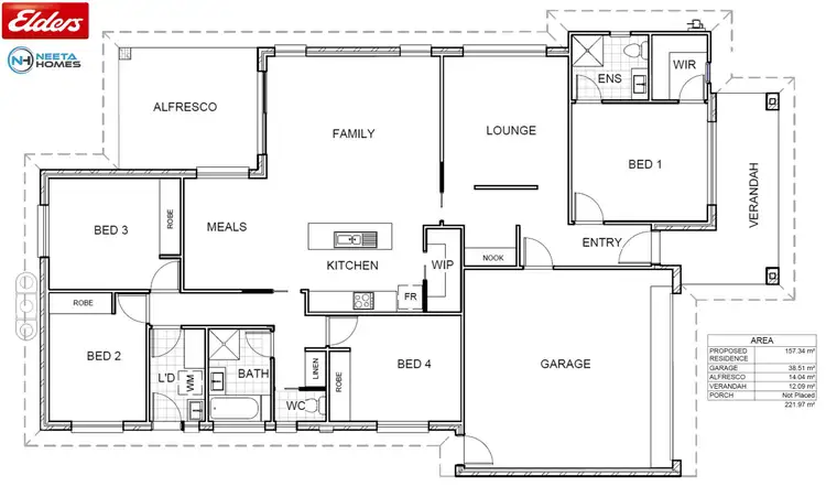 Floorplan of Homely house listing, 17 Keyte Street, Googong NSW 2620