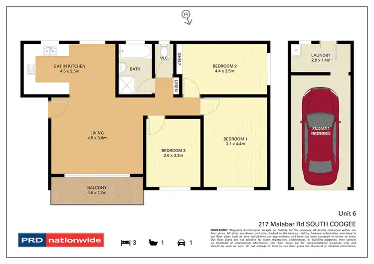 Floorplan of Homely unit listing, 6/217 Malabar Road, South Coogee NSW 2034