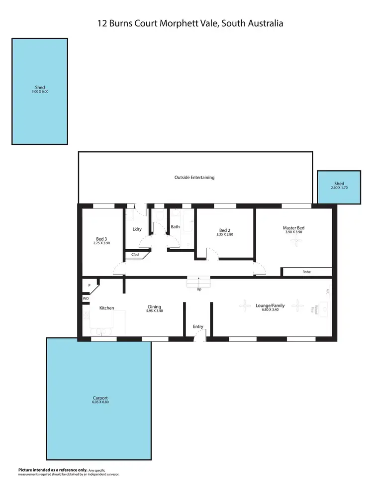 Floorplan of Homely house listing, 12 Burns Court, Morphett Vale SA 5162