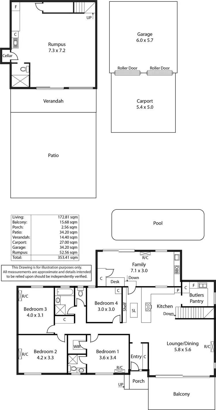 Floorplan of Homely house listing, 14 Elm Road, Campbelltown SA 5074