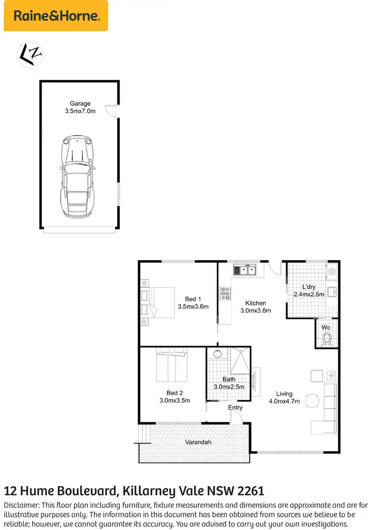 Floorplan of Homely house listing, 12 Hume Boulevard, Killarney Vale NSW 2261