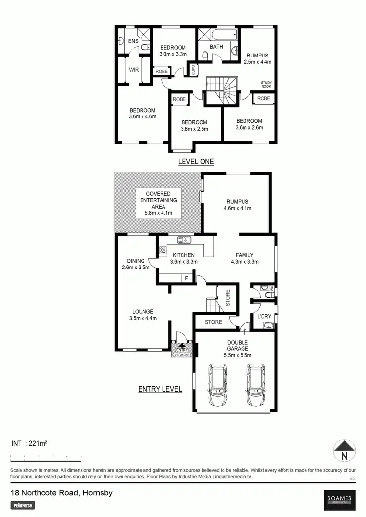 Floorplan of Homely house listing, 18 Northcote Road, Hornsby NSW 2077