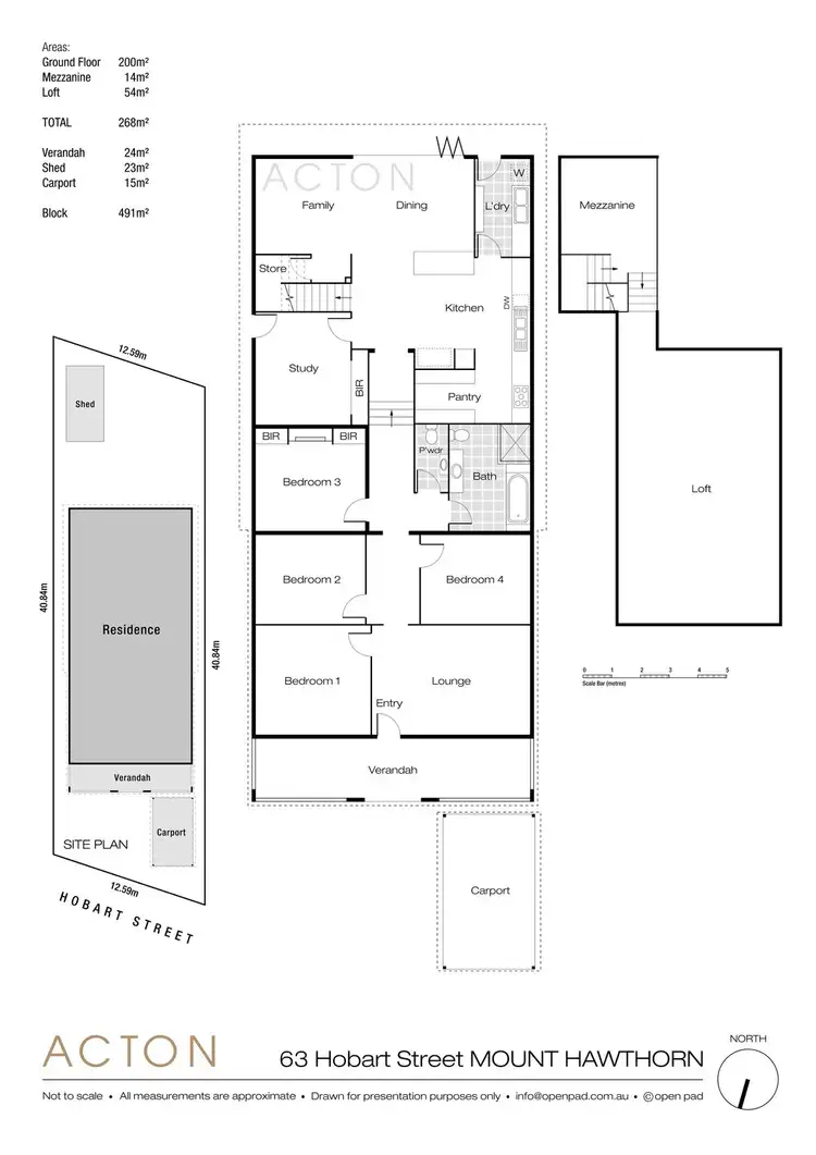Floorplan of Homely house listing, 63 Hobart Street, Mount Hawthorn WA 6016