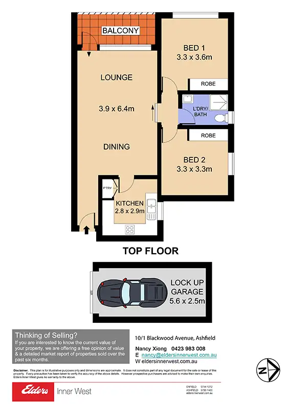 Floorplan of Homely unit listing, 10/1 Blackwood Avenue, Ashfield NSW 2131