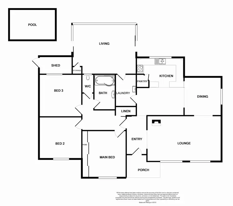 Floorplan of Homely rural property listing, 1122 New England Highway, Lochinvar NSW 2321