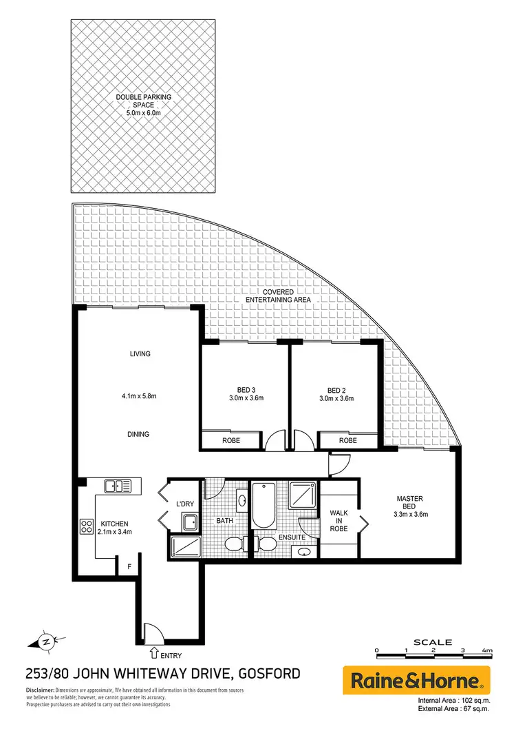 Floorplan of Homely unit listing, 253/80 John Whiteway Drive, Gosford NSW 2250
