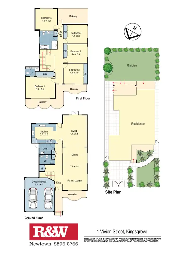 Floorplan of Homely house listing, 1 Vivienne St, Kingsgrove NSW 2208