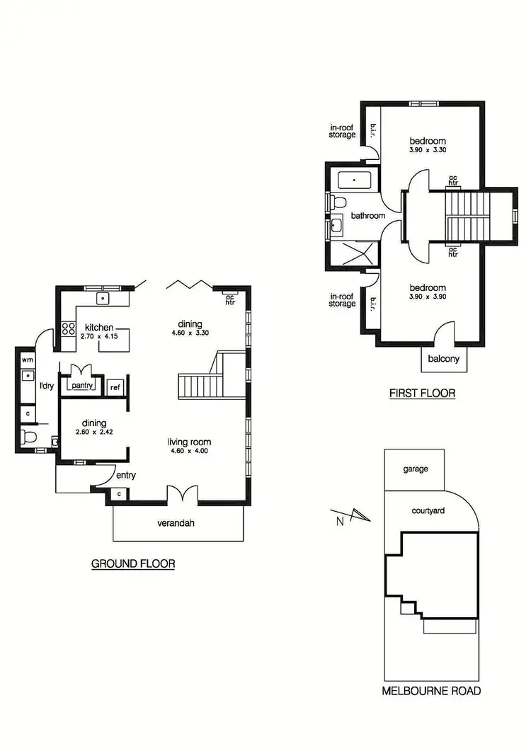 Floorplan of Homely house listing, 1/187 Melbourne Road, Williamstown VIC 3016