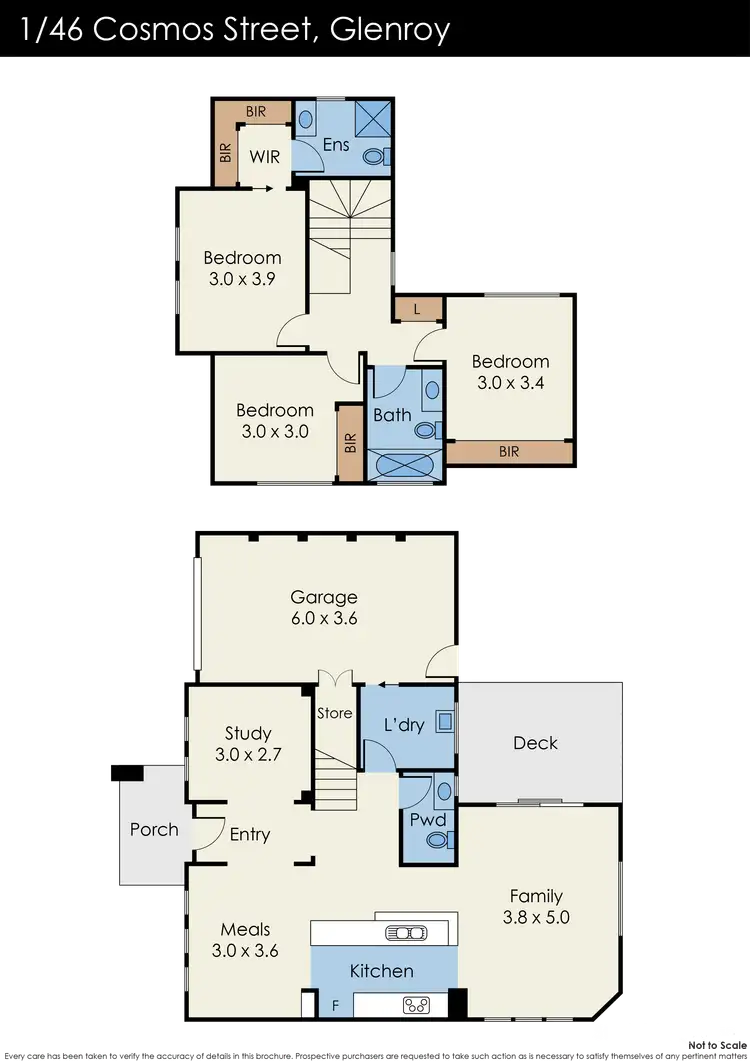 Floorplan of Homely house listing, 1/46 Cosmos Street, Glenroy VIC 3046