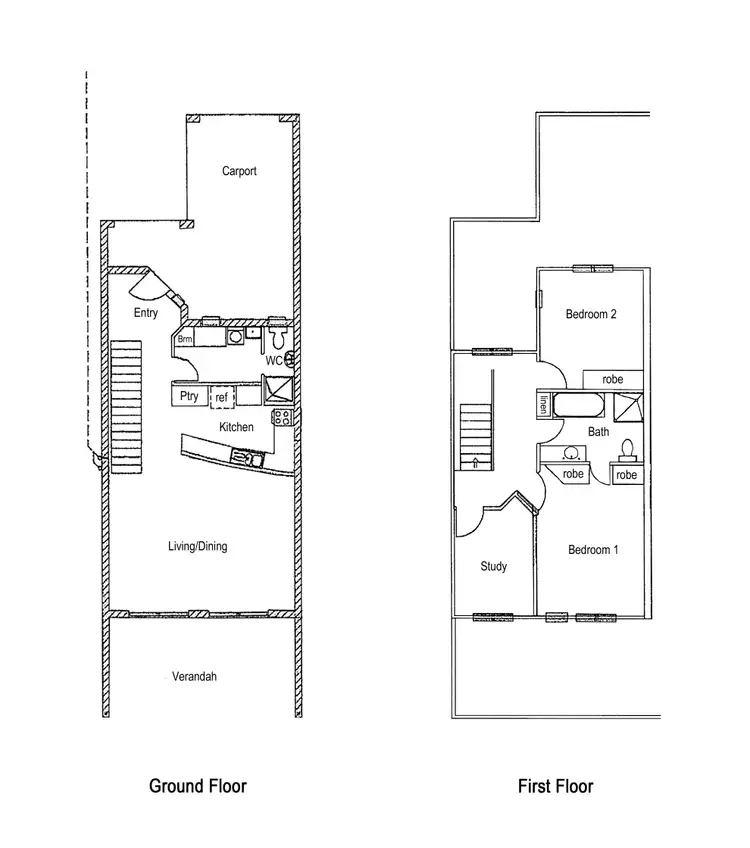 Floorplan of Homely townhouse listing, 1/3 Little Place, Gunn NT 832