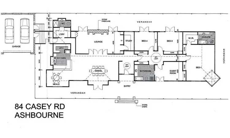 Floorplan of Homely rural property listing, 84 CASEY ROAD via WOODEND, Ashbourne VIC 3442
