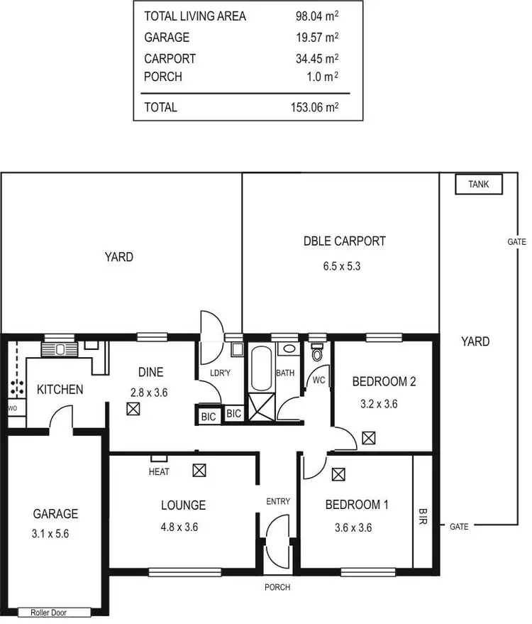 Floorplan of Homely house listing, 2/12 PRIMROSE CT, Parafield Gardens SA 5107