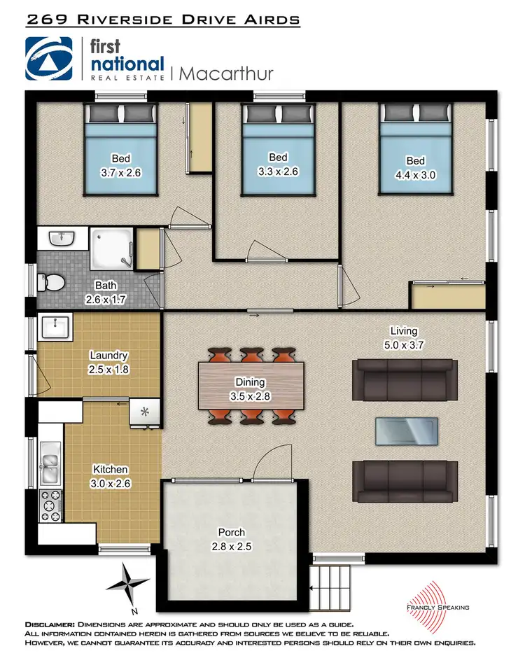 Floorplan of Homely house listing, 269 Riverside Drive, Airds NSW 2560